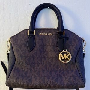 Michael Kors Black and Brown Satchel